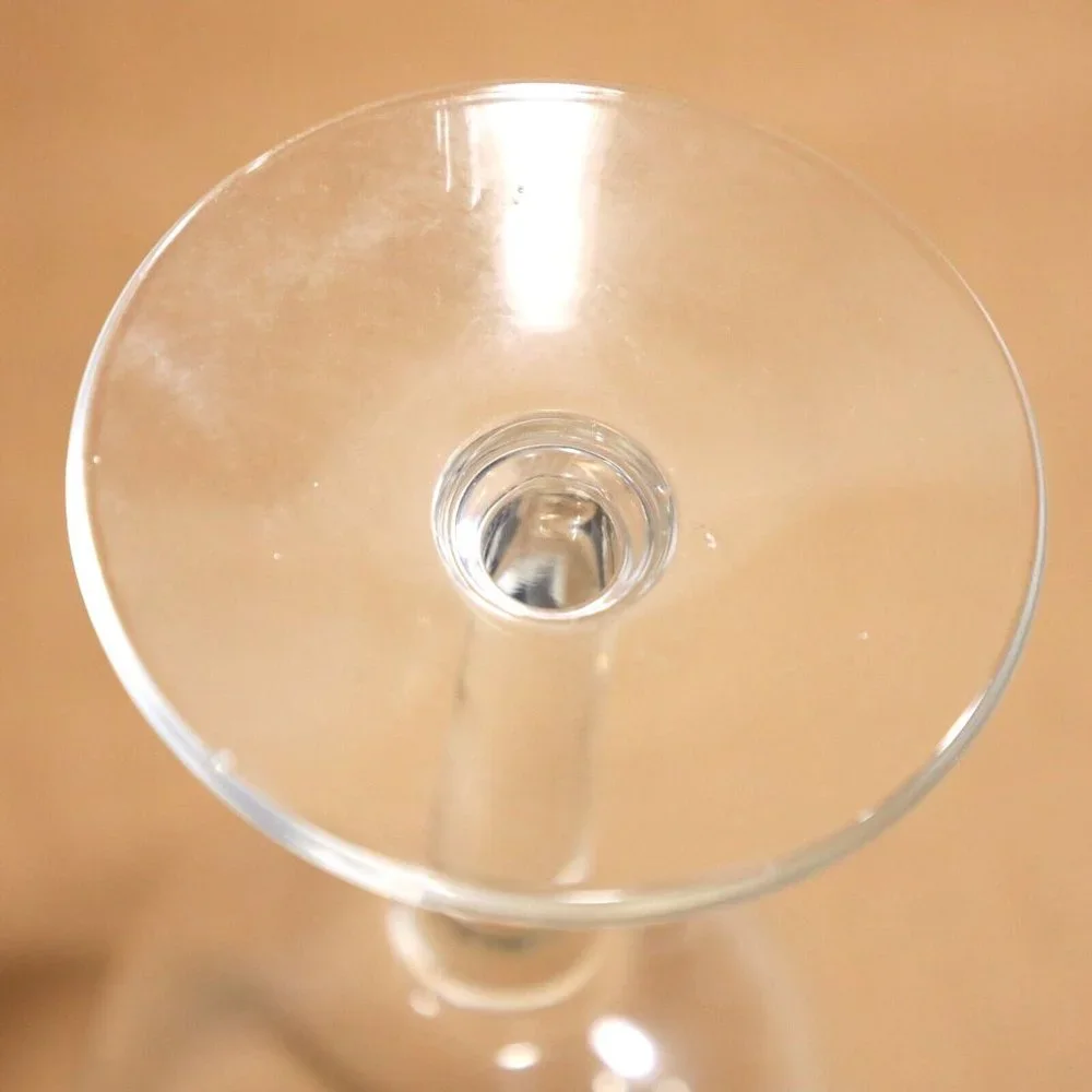 4/$20 Crystal Princess House Balloon Wine Glass Goblet Etched Floral Design 6in